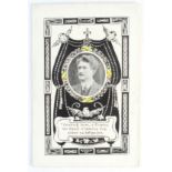 1917, Thomas Ashe, In Memoriam Card, letterpress printed with litho photograph of Ashe. 4pp.