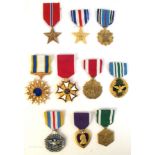 Collection of United States medals.