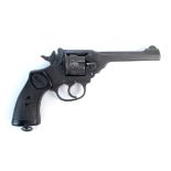 A Webley & Scott Mk IV .38 revolver. A .