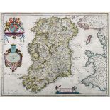 1654 Map of Ireland by Blaeu.