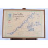 A FRAMED MAP INSCRIBED GUIDE TO COARSE FISHING ON THE ATHLONE REACHES OF THE SHANNON this guide was