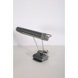 A RARE EILEEN GRAY DESK LAMP produced 1960s by Juno France with original tube light painted in rare