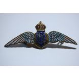 Enamel and metal brooches - Royal Flying Corps