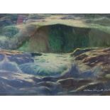 William Hoggatt RI RBC, The Seventh Wave, Watercolour, Signed, see label verso, 26 x 36 cm