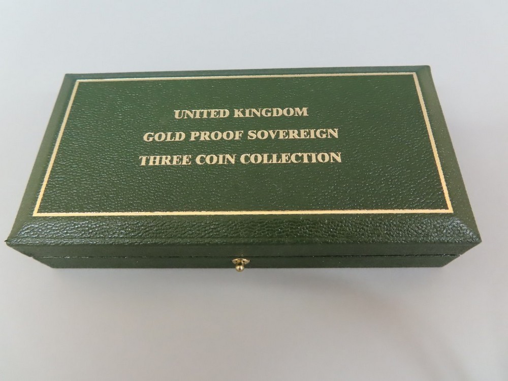 The 2004 UK Gold Proof Three Coin Sovereign Collection No 0475. Cased with certificate - Image 3 of 3