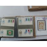 Six albums of HRH the Prince of Wales and Lady Diana Spencer mint stamps, books of stamps, first day