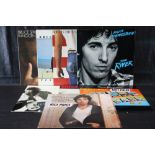 small collection of Bruce Springsteen LPs