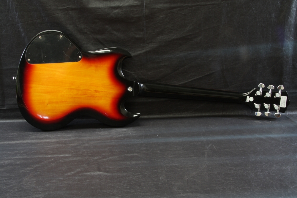 Gould SG style sunburst electric guitar, two humbucker pickups, Tune-o-Matic bridge, three way - Image 2 of 3