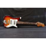 Satellite Japanese made electric guitar - Stratocaster style body, two single coil pickups, two