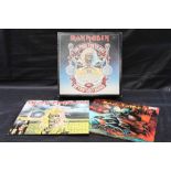 Iron Maiden - The First Ten Years ten 12" vinyl box set plus two other Iron Maiden LPS