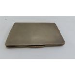 GVI silver cigarette case with gold clasp and signatures engraved to inside case. London 1938, maker