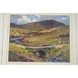 William Hoggatt RI, Glen Rushen, Isle of Man, Oil on board, Signed see label verso, 8 x 10 ins.