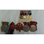 Four WWII medal group awarded to 94491 C. Campbell-Ross including Africa Service Medal together with