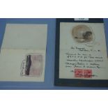 William Hoggatt, A greetings card and a receipt dated 1927