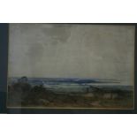 William Hoggatt (1879-1961) British, Looking South, Isle of Man, Watercolour, Signed, 14 x 18 ins.
