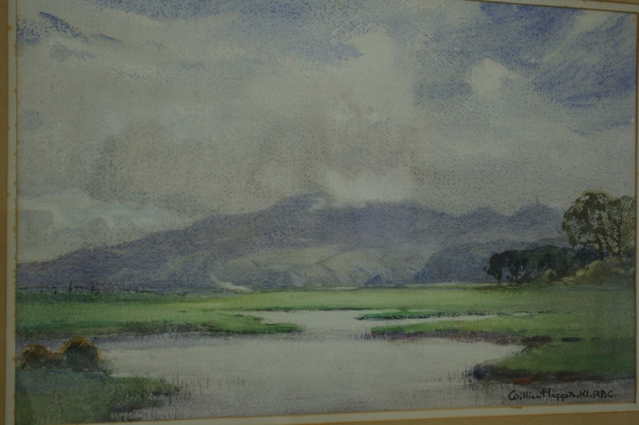 William Hoggatt RI RBC (1879-1961) British, North Barrule, Watercolour, Signed, 14 x 22 ins.