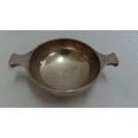 GV silver quaich of plain form, Chester 1911, 6 ozt. Maker GN & RH