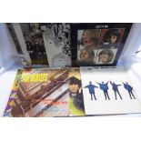 A good collection of The Beatles LPs - With The Beatle (PMC1206), Help! (PMC1255), Please Please