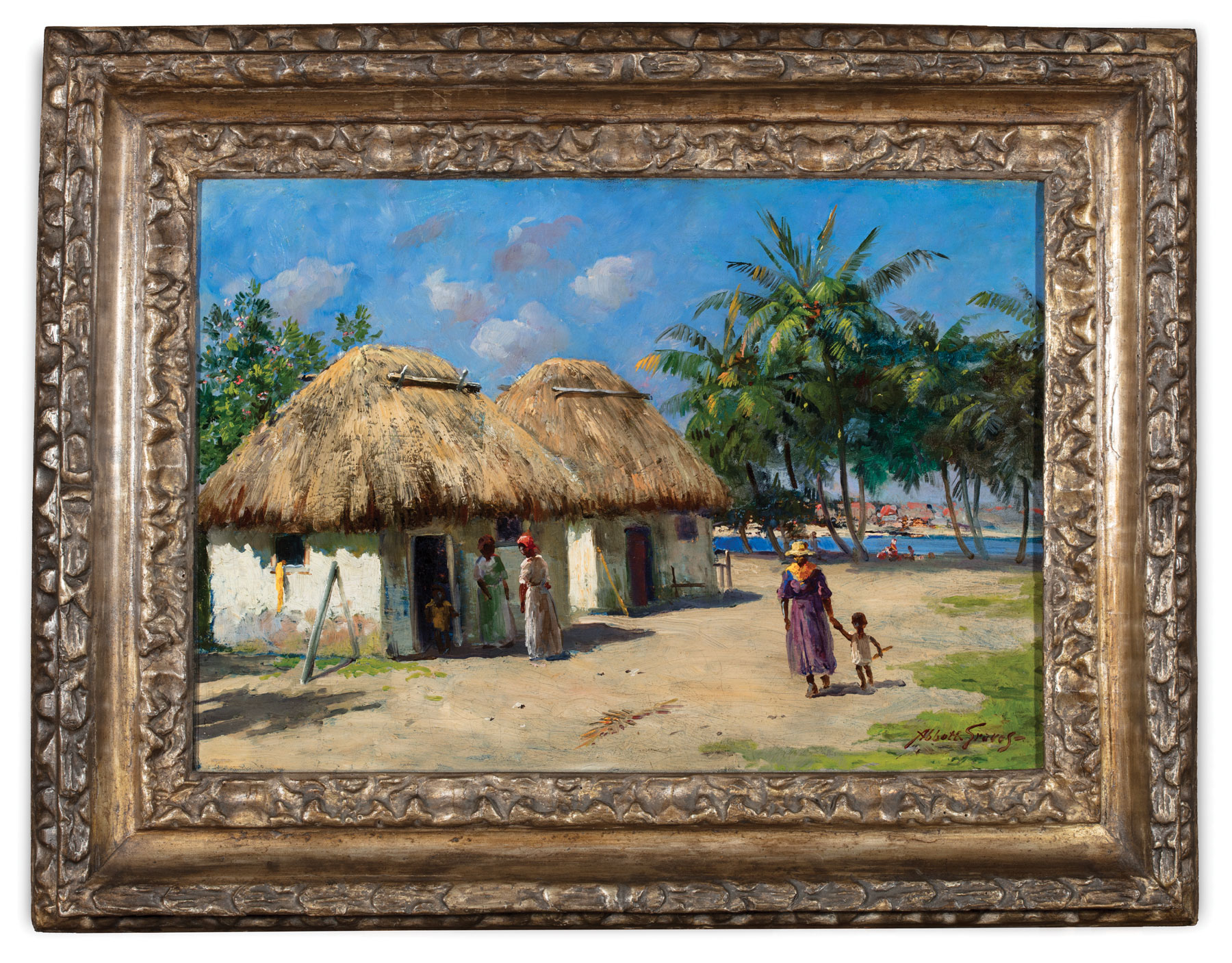 Abbott Fuller Graves (American/Massachusetts, 1859-1936), "Jamaica", oil on canvas, signed lower