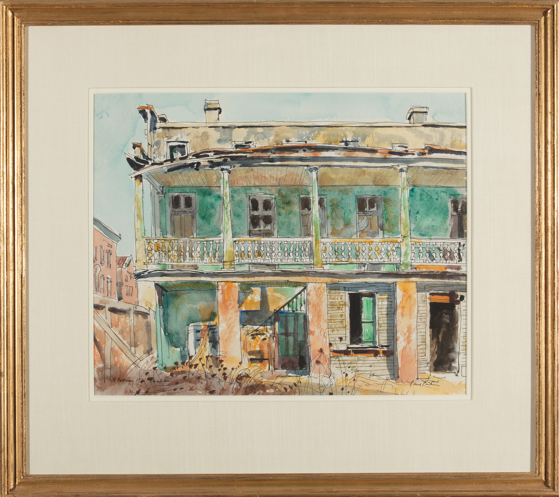 Paul Parker (American/Illinois, 1905-1987), "Abandoned House Horlbeck Street, Charleston", "Untitled - Image 3 of 5