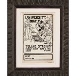 Ora Ream (American/New Orleans, 1891-1988), "University Night, Tulane Stadium", 1913, ink on