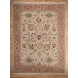 Persian Rug , flat weave, overall floral design, 7 ft. 11 in. x 10 ft. 8 in