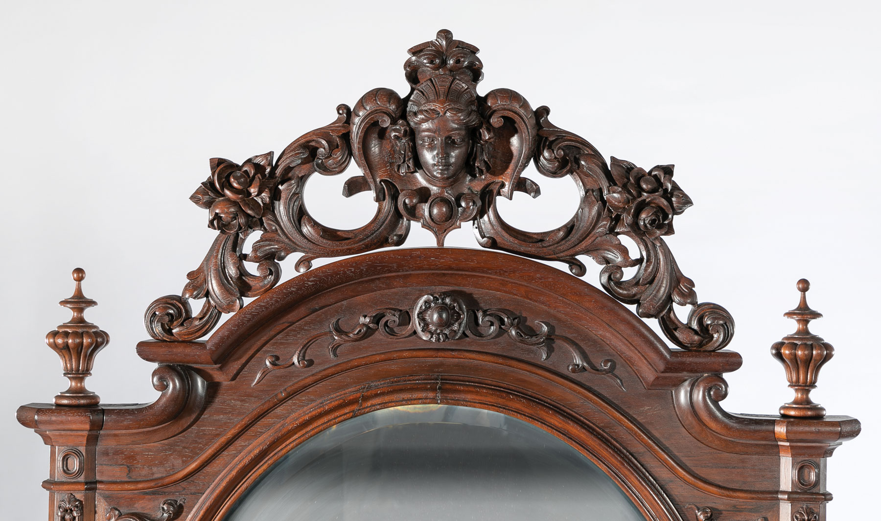 Very Fine American Carved Rosewood Bedroom Suite , mid-19th c., labeled A. (Alexander) Roux, incl. - Image 5 of 20