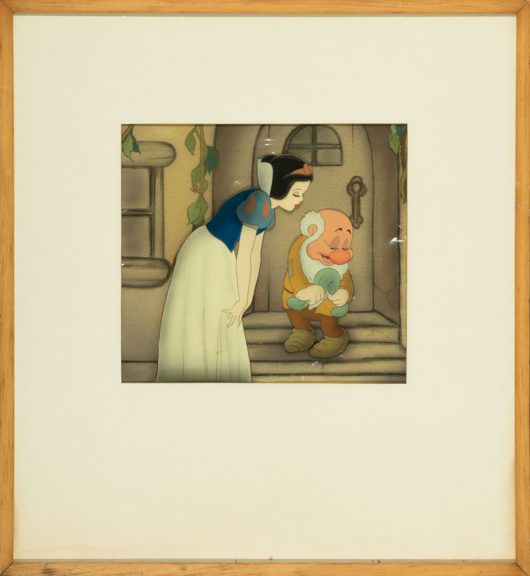 Walt Disney Studios "Snow White and the Seven Dwarfs" Animation Cels , "Snow White and Bashful", - Image 3 of 4