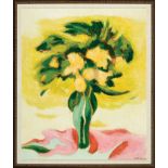 Leonard Flettrich (American/New Orleans, 1916-1970), "Untitled (Floral Still Life)", oil on