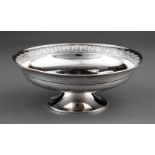 American Sterling Silver Pedestal Bowl , Gorham, date mark for 1878, pattern 1276, anthemion border,