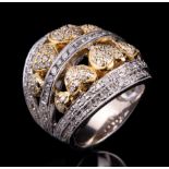 14 kt. Yellow and White Gold and Diamond Ring **Please note: Payment for all jewelry purchases