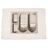Giovanni Battista Piranesi (Italian, 1720-1778), "Tombs and Architectural Elements", 8 engravings on