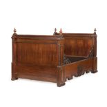 Very Fine Carved Mahogany Lit en Bateau in the French Taste , mid-19th c., likely New Orleans,