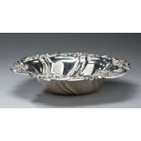 American Art Nouveau Sterling Silver Bowl , Meriden trademark (became International 1898), shallow