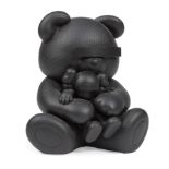 KAWS (American, b. 1974), "KAWS X Jun Takahashi Undercover Bear Companion (Black)", painted cast