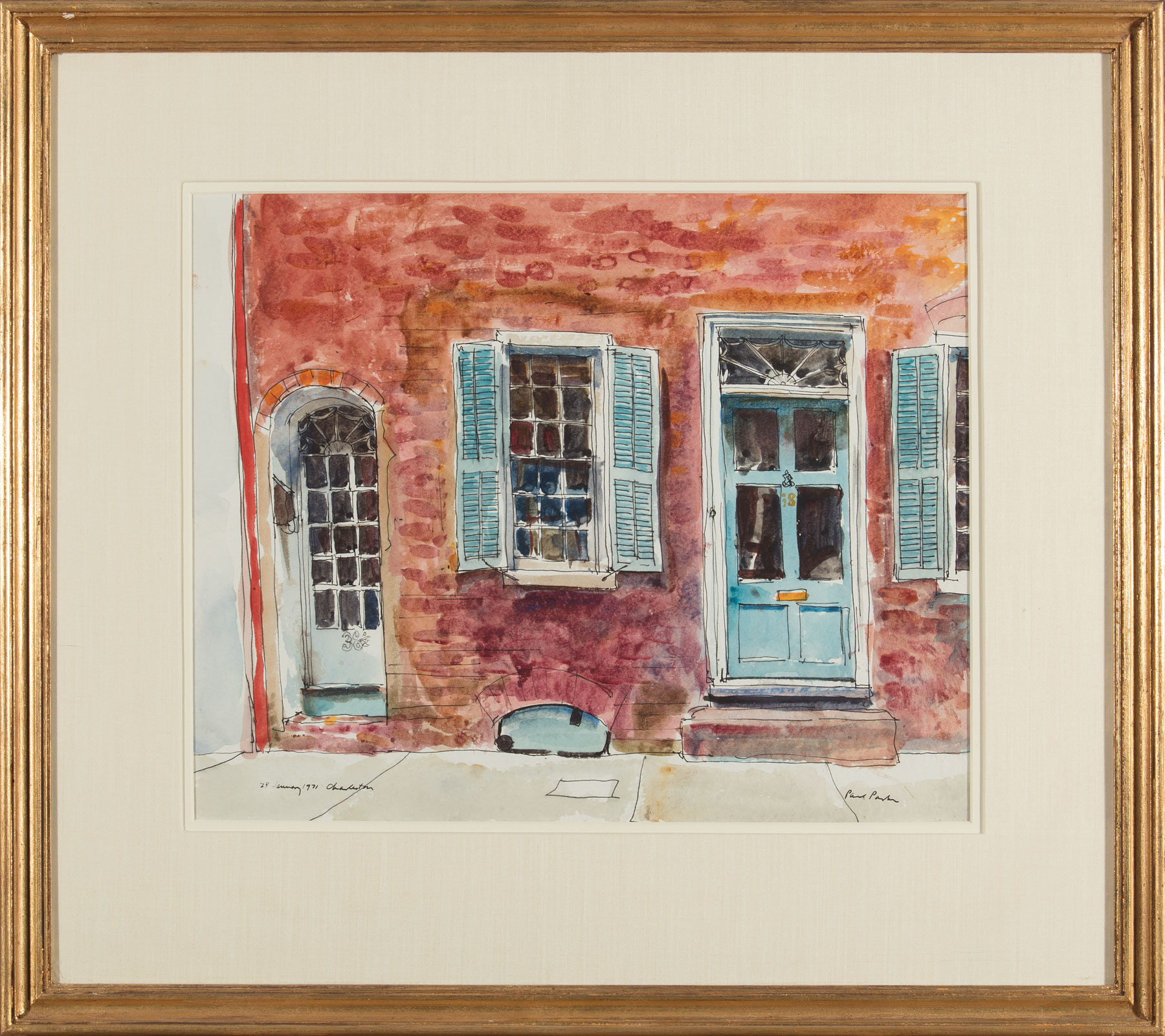 Paul Parker (American/Illinois, 1905-1987), "Abandoned House Horlbeck Street, Charleston", "Untitled - Image 2 of 5