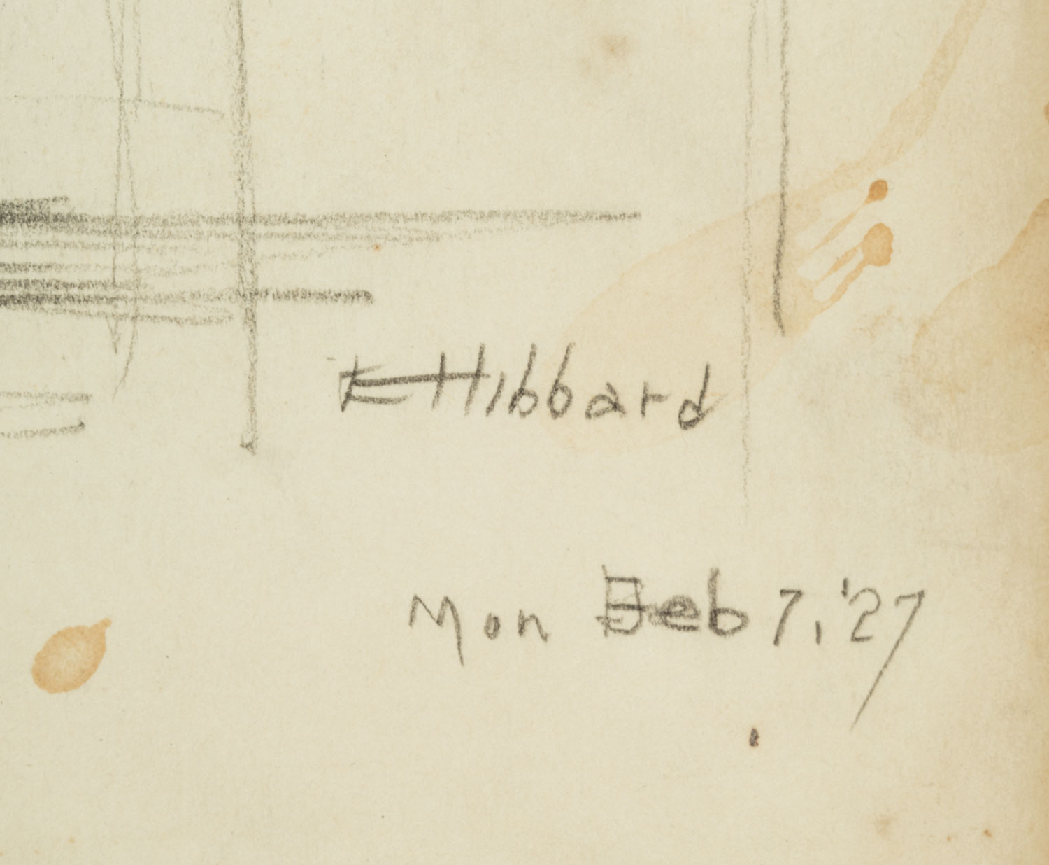 Edith Emily d'Hemecourt Hibbard (American/New Orleans, 20th c., act. Newcomb College, 1923-1927), " - Image 3 of 4