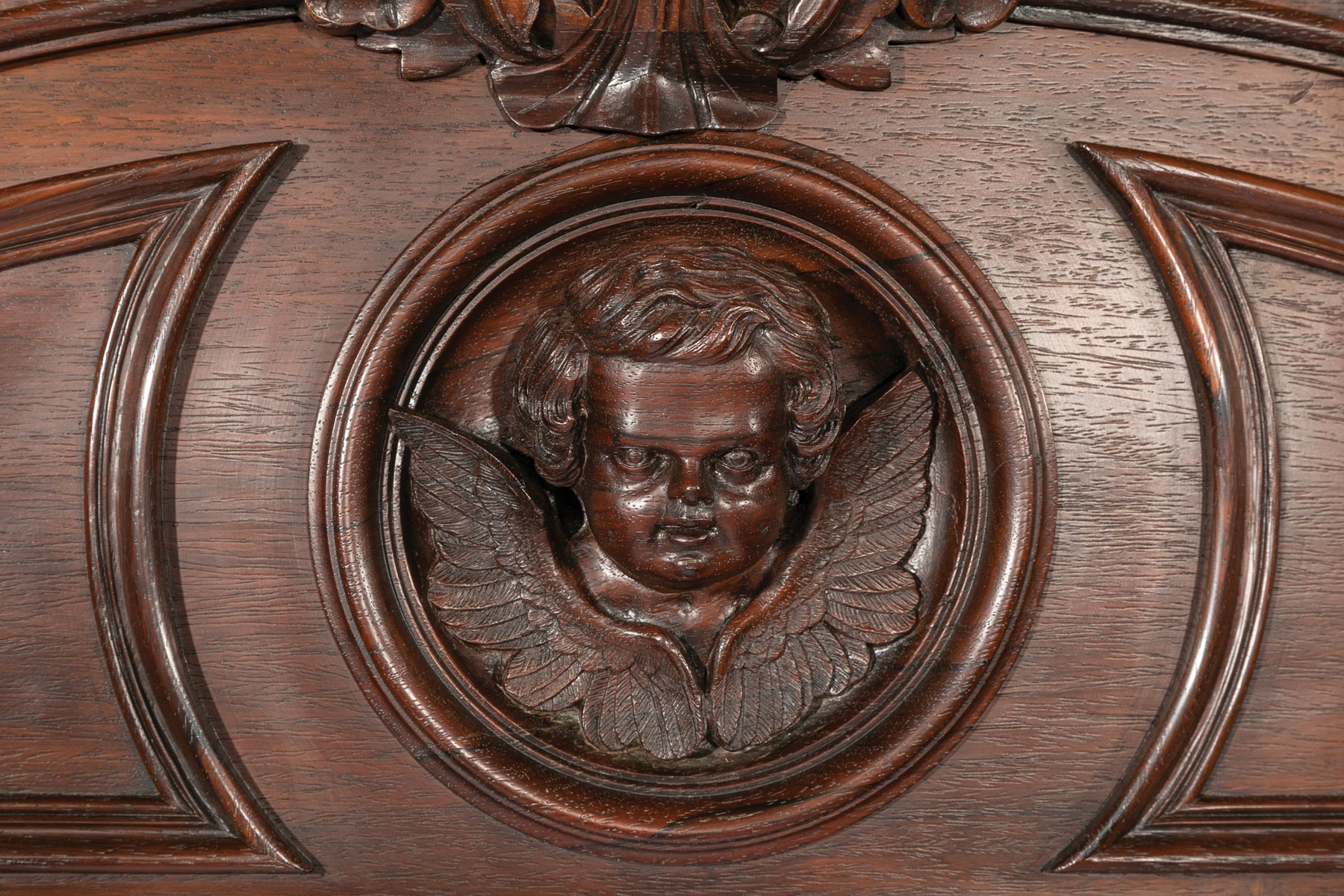 Very Fine American Carved Rosewood Bedroom Suite , mid-19th c., labeled A. (Alexander) Roux, incl. - Image 20 of 20