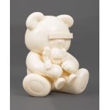 KAWS (American, b. 1974), "KAWS X Jun Takahashi Undercover Bear Companion (White)", painted cast