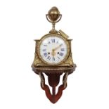 French Bronze Bracket Clock , dial and movement marked "DEMIA A PARIS", surmounted by a globe and