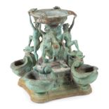 Grand Tour Bronze Model of the "Fontana delle Tartarughe" (Turtle Fountain), 19th c., after the