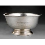 Black Starr & Frost Sterling Silver Revere Bowl , engraved presentation "Deal Golf Club 1924