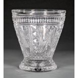 Waterford Cut Crystal "Millennium" Ice Bucket , marked, h. 10 1/2 in., dia. 9 1/2 in