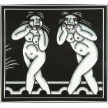 Robert Gordy (American/New Orleans, 1933-1986), "Sister Act", 1979, screenprint on paper, signed and