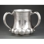 Gorham Sterling Silver Presentation Tyg , date mark for 1897, engraved presentation "TO/H.G.HESTER/