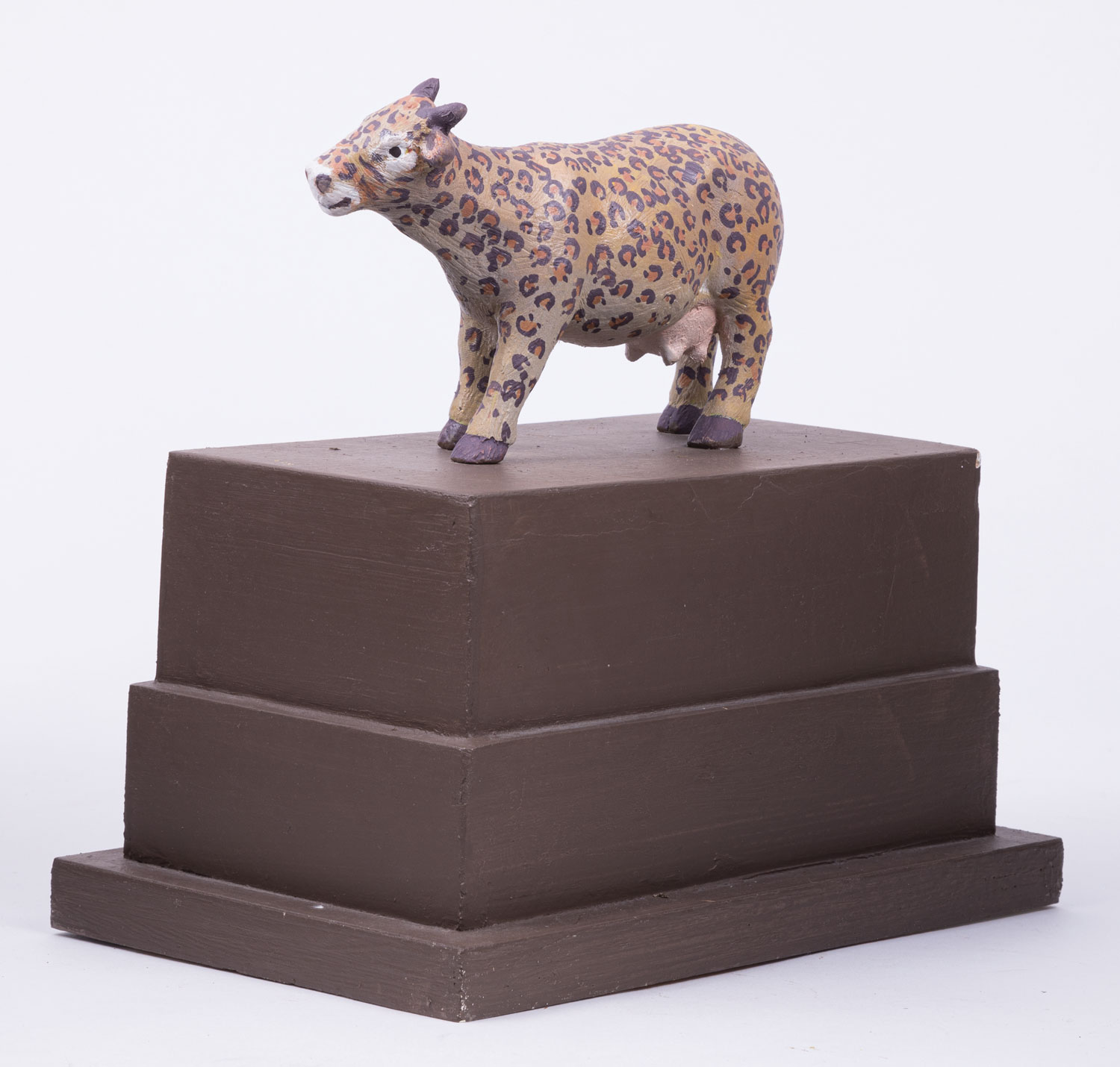 José-Mariá Cundín (Spanish/New Orleans, b. 1938), "The Dangerous Cow", 2006, painted plastic and - Image 2 of 3