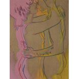 Andy Warhol (American, 1928-1987), "Love 312 (Gold)", 1983, screenprint on paper, unsigned, Warhol