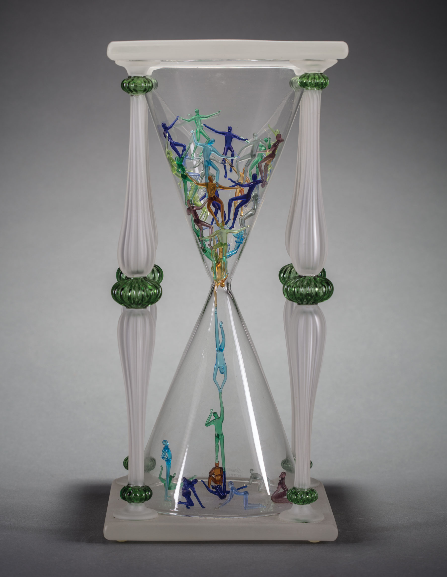 Cesare Toffolo (Italian, b. 1961), "Granelli di Sabbia Green", 2001, glass, from the "Granelli"