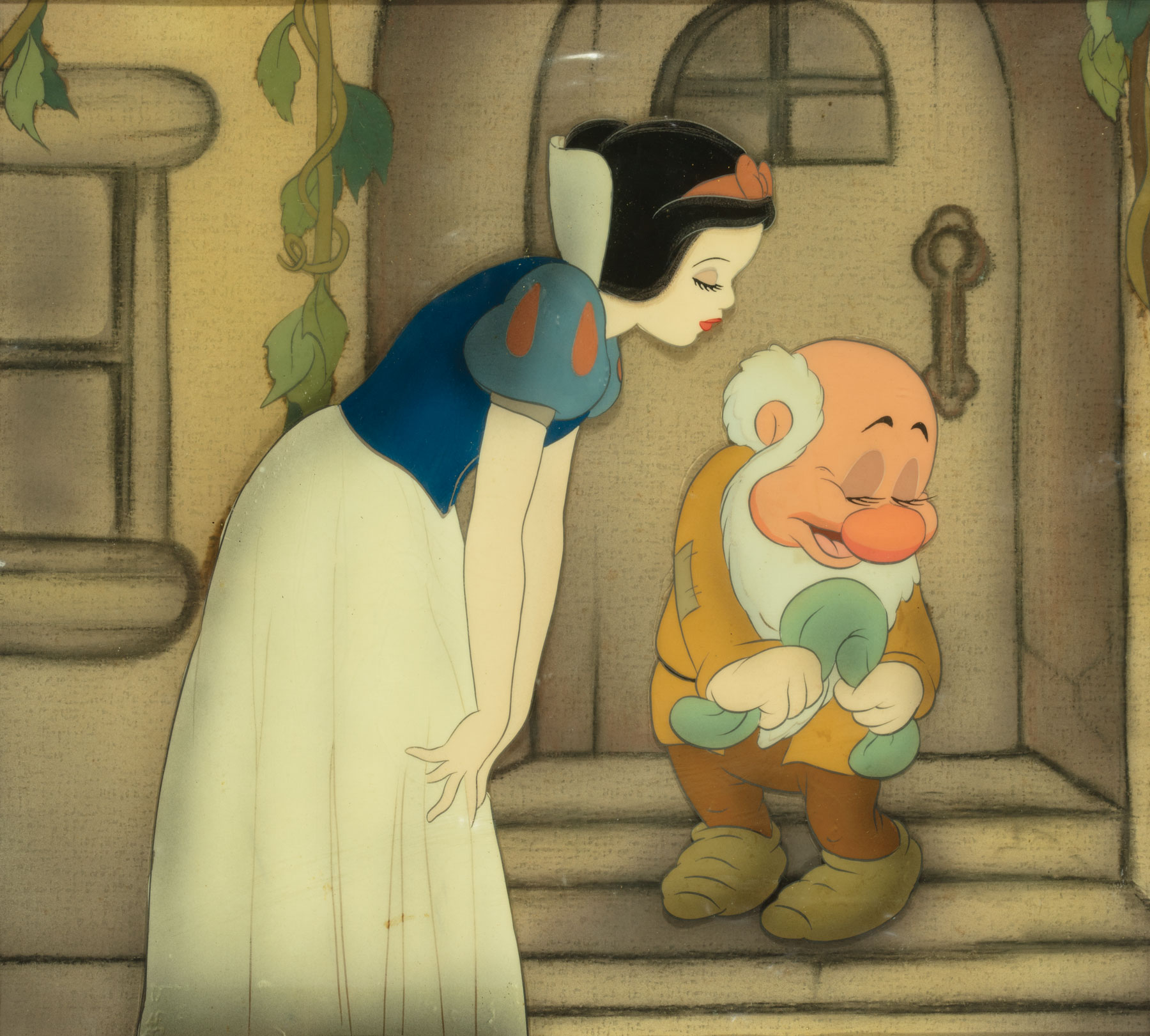 Walt Disney Studios "Snow White and the Seven Dwarfs" Animation Cels , "Snow White and Bashful", - Image 4 of 4