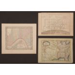 Jacques Nicolas Bellin (French, 1703-1772), two small maps incl., "Carte de la Floride, de la